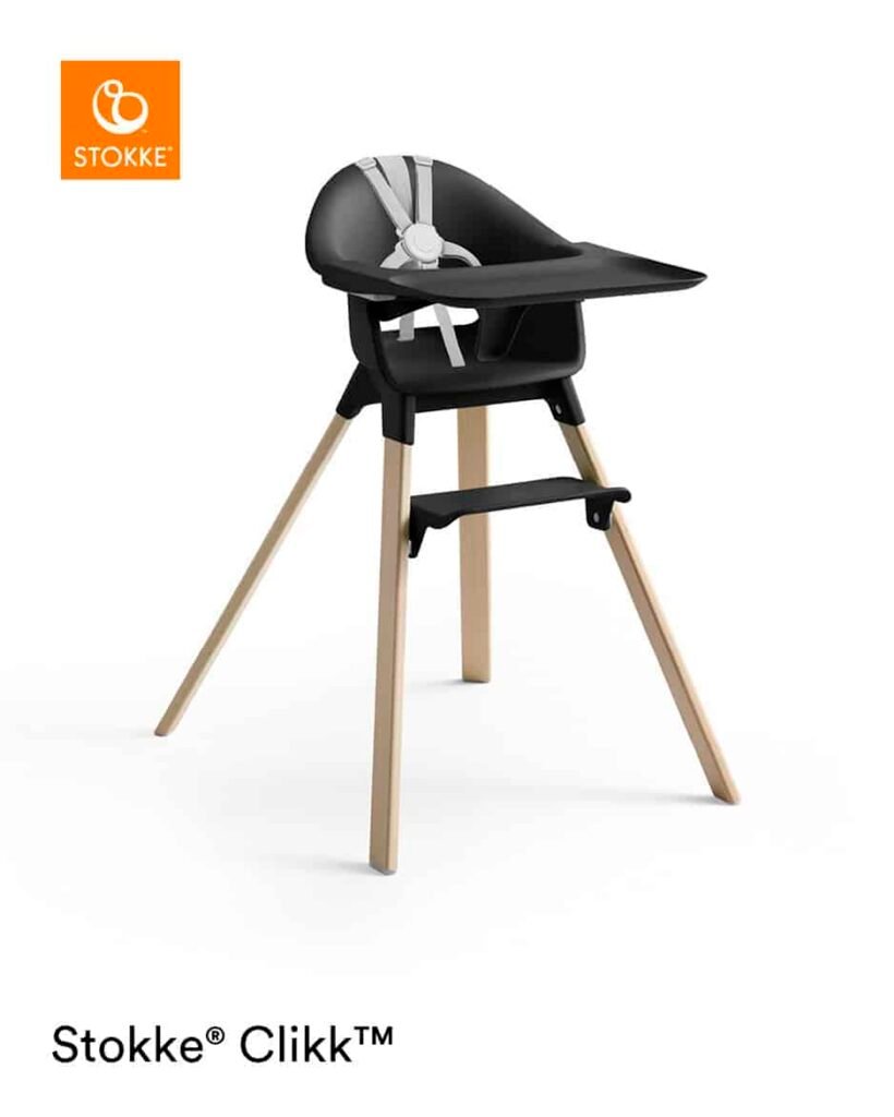 StokkeÂ® Clikkâ¢ Højstol - Black Natural